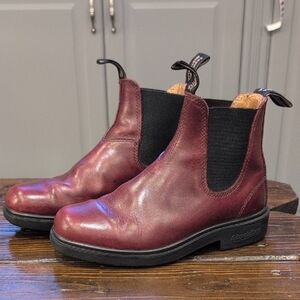 Blundstone Red Ankle Boots